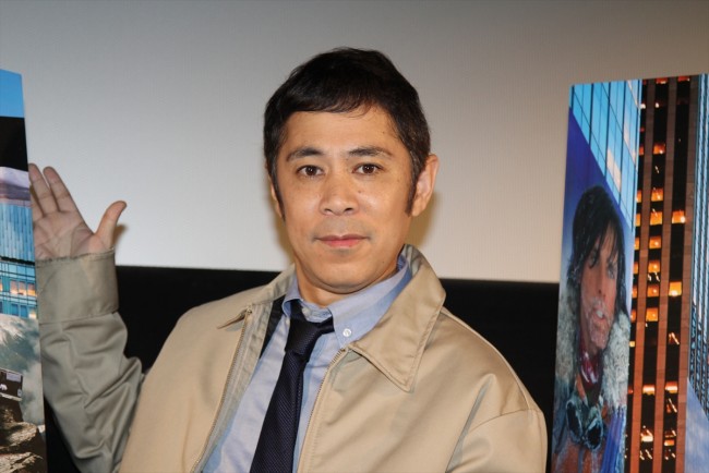 岡村隆史、映画『LIFE！』日本語吹替版の完成披露試写会にて　