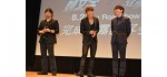 『新劇場版 頭文字D』完成披露試写会に登壇した宮野真守、中村悠一、小野大輔