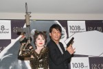 デヴィ・スカルノ、岡田圭右、映画『泣く男』公開直前イベントにて