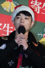 染谷将太、寄生獣「ミギークリスマス」イベントにて