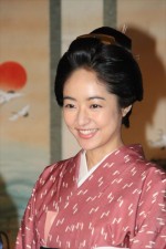 井上真央、『花燃ゆ』奥御殿編スタジオ取材会にて