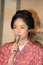 井上真央、『花燃ゆ』奥御殿編スタジオ取材会にて