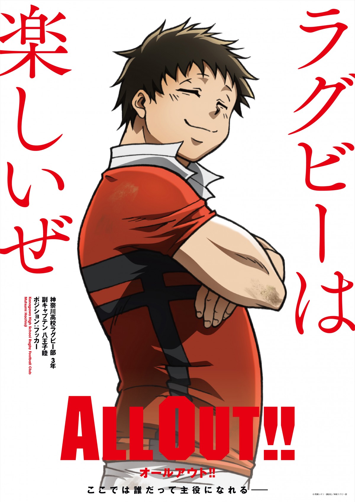 ラグビーアニメ『ALL OUT!!』キャラビジュアル公開！ 監督は『寄生獣』清水健一に