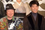 古田新太と大東駿介、舞台『乱鶯』製作発表会にて