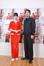 舞台『新・幕末純情伝』制作発表に登壇した松井玲奈と石田明