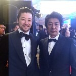 【写真】浅野忠信、永瀬正敏とタキシード2ショット「兄さんは最高ヒーロー！」