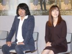 ドラマ『奇跡の人』記者会見に登壇した峯田和伸、麻生久美子