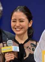 長澤まさみ、『グッドモーニングショー』完成披露試写会にて