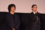 映画『セトウツミ』初日舞台挨拶に登壇した池松壮亮、菅田将暉