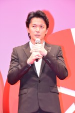 福山雅治、『SCOOP!』完成披露試写会にて