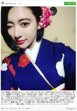 新成人・三吉彩花　艶やかな振袖姿に「綺麗すぎる」「大人っぽい」