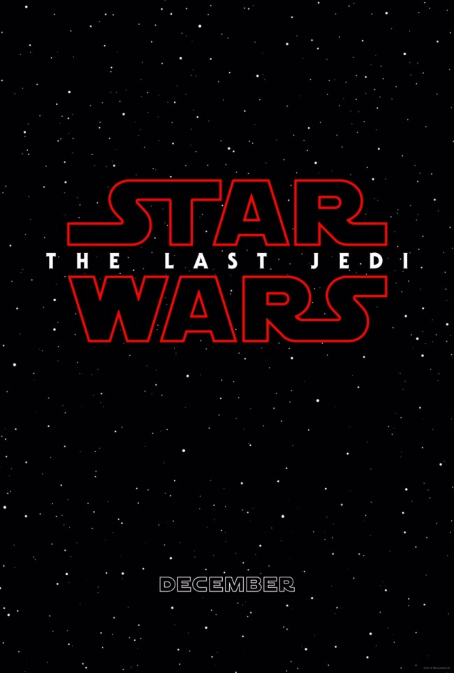 映画『STAR WARS：THE LAST JEDI（原題）』