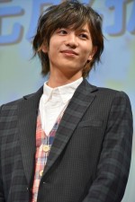 ドラマ「きみはペット」完成披露試写会に出席した、志尊淳