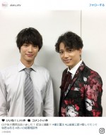 福士蒼汰×山崎育三郎、“局越え”ロケ先でバッタリ