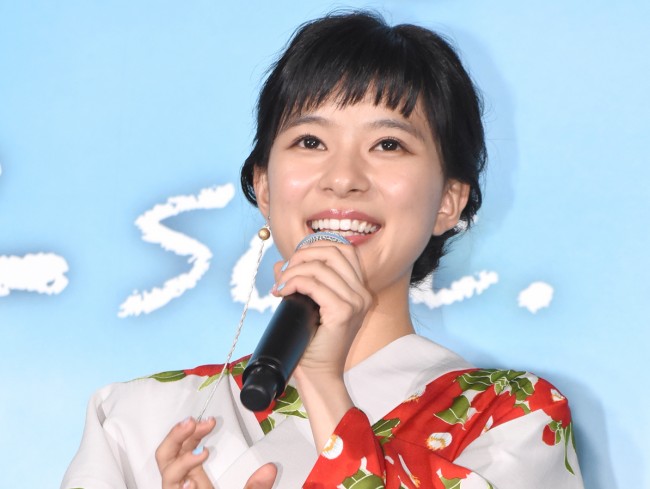 芳根京子、『心が叫びたがってるんだ。』完成記念プレミアイベントに浴衣で出席