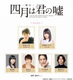 『四月は君の嘘』舞台化決定！ 『男水！』安西慎太郎が有馬公生役