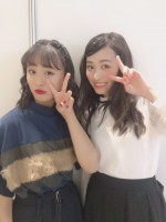 『Rakuten GirlsAward 2017 AUTUMN／WINTER』にて 福原遥と大友花恋 ※「福原遥」オフィシャルブログ