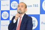 10月期番組改編説明会に出席した伊佐野英樹取締役編成局長