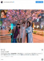 【写真】佐々木希、夏菜＆中川翔子＆徳永えりと集合写真合成「卒アルみたい」