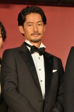 映画『孤狼の血』完成披露試写会に登場した竹野内豊