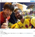 TBSの「FIFA W杯TBSスペシャルサポーター」としてロシアで活躍！　※「竹内涼真」インスタグラム