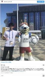 TBSの「FIFA W杯TBSスペシャルサポーター」としてロシアで活躍！　※「竹内涼真」インスタグラム