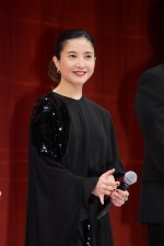 『検察側の罪人』完成披露試写会に登壇した吉高由里子