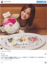 桐谷美玲の結婚を祝福　※「清川あさみ」インスタグラム