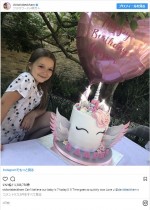 【写真】ベッカム夫妻、愛娘ハーパーちゃんの誕生日をユニコーンケーキで祝福