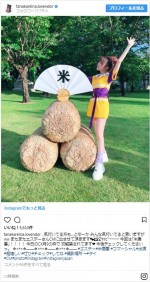 高橋愛と“愛れな”コンビでタイでCM撮影　※「田中れいな」インスタグラム