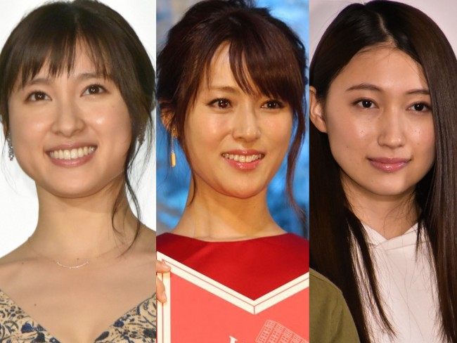 （左から）土屋太鳳、深田恭子、大野いと