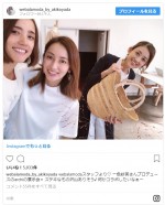 （左から）一色紗英、矢田亜希子、小沢真珠 ※「矢田亜希子」インスタグラム