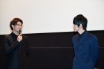 （左から）京都国際映画祭にて『凜』の舞台挨拶に登壇した佐野勇斗と本郷奏多