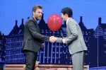 （左から）『プーと大人になった僕』ジャパンプレミアに登場したユアン・マクレガー、堺雅人