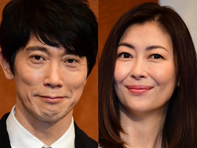 （左から）佐々木蔵之介、中山美穂