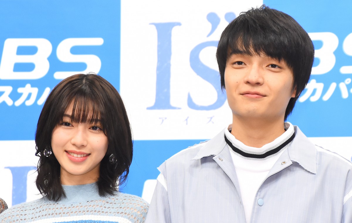 （左から）連続ドラマ『I”s』制作発表会・試写会に登場した白石聖、岡山天音