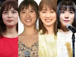 （左から）川口春奈、土屋太鳳、川栄李奈、松岡茉優