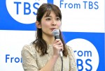 TBS4月期番組改編説明会に登場した山本里菜アナウンサー