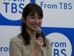 TBS4月期番組改編説明会に登場した山本里菜アナウンサー