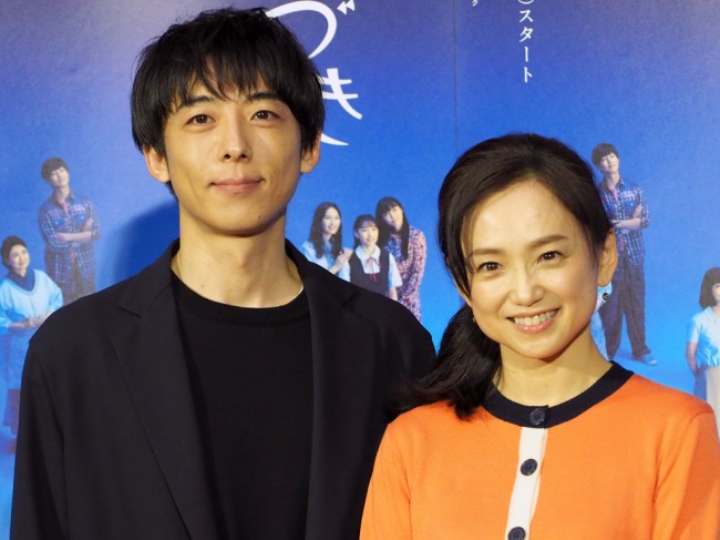 土曜ドラマ『みかづき』試写会に登場した高橋一生、永作博美