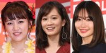 （左から）高橋みなみ、前田敦子、小嶋陽菜