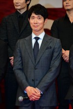 『空母いぶき』完成披露試写会に登場した佐々木蔵之介