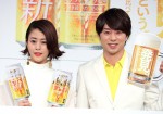 【写真】櫻井翔が登場した新『クリアアサヒ』CM発表会の様子