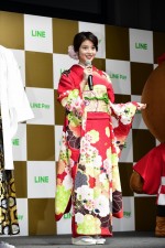 「LINE・LINE Pay 記者発表会」に登場した今田美桜