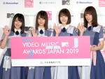 【写真】日向坂46・佐々木久美、佐々木美玲、小坂菜緒、渡邉美穂らが登壇『MTV VMAJ 2019 -THE LIVE-』MC発表会の様子