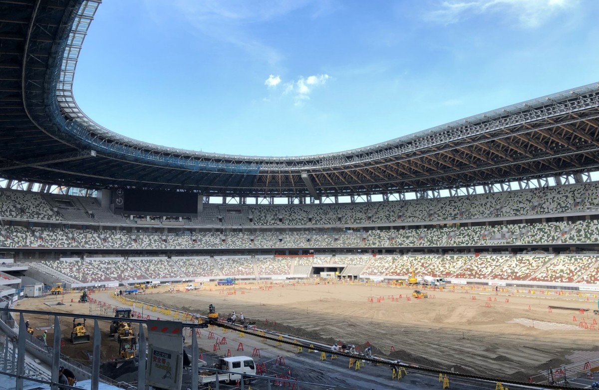 公開された新国立競技場