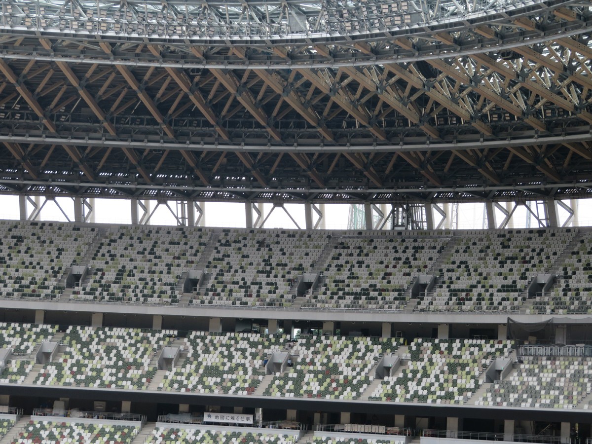 公開された新国立競技場