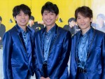 【写真】坂本昌行、長野博＆井ノ原快彦と共に会見に登場