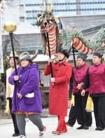 映画『ヒックとドラゴン 聖地への冒険』公開記念 大ヒット祈願イベントに登場したメイプル超合金