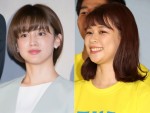 フジテレビアナウンサーの（左から）宮司愛海＆堤礼実